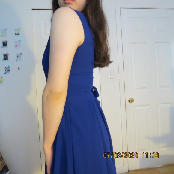 Royal blue evening dress - Picture 3 of 6